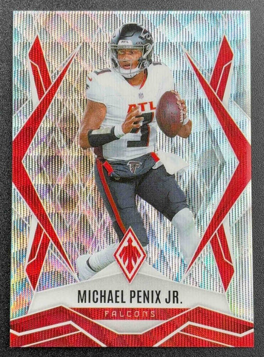 MICHAEL PENIX JR. 2025 PANINI PHOENIX #7 WAVE /199 FALCONS