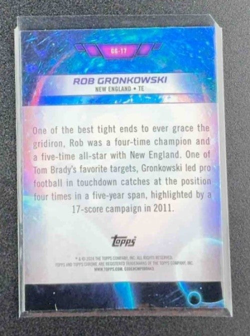 ROB GRONKOWSKI 2024 TOPPS COSMIC CHROME #GG-17 GALAXY GREATS PATRIOTS