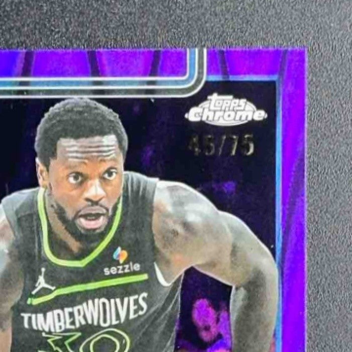 2025 Topps Chrome Julius Randle #123 RayWave Purple Refractor /75