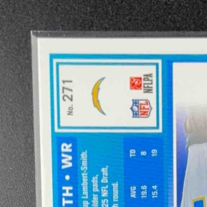 2025 Panini Donruss Optic KeAndre Lambert-Smith Rated Rookie Blue Hyper Prizm
