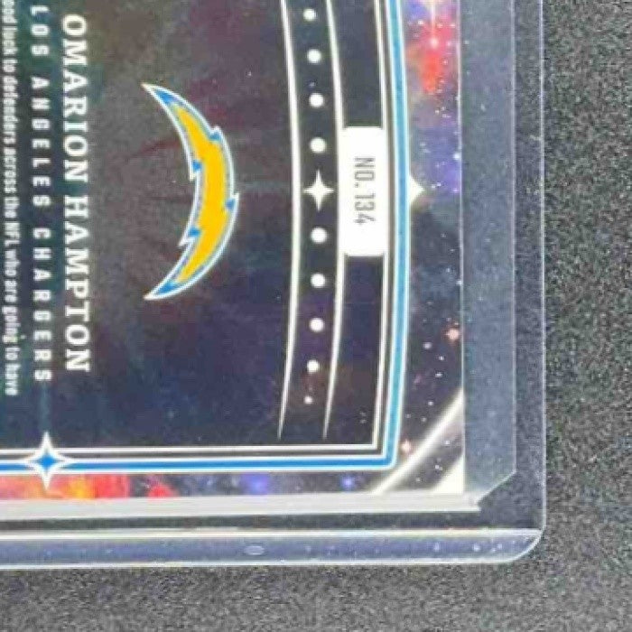 OMARION HAMPTON 2025 PANINI ORIGINS #134 ROOKIE RC CHARGERS