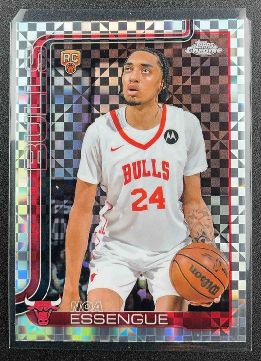 NOA ESSENGUE 2025-26 TOPPS CHROME #262 X-FRACTOR RC BULLS