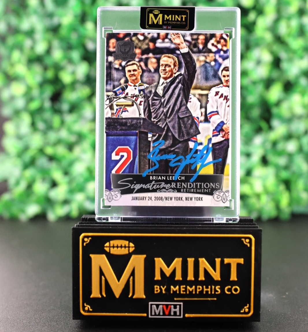 BRIAN LEETCH 2024-25 THE CUP HOCKEY SIGNATURE RENDITIONS RETIREMENT SRR-BL