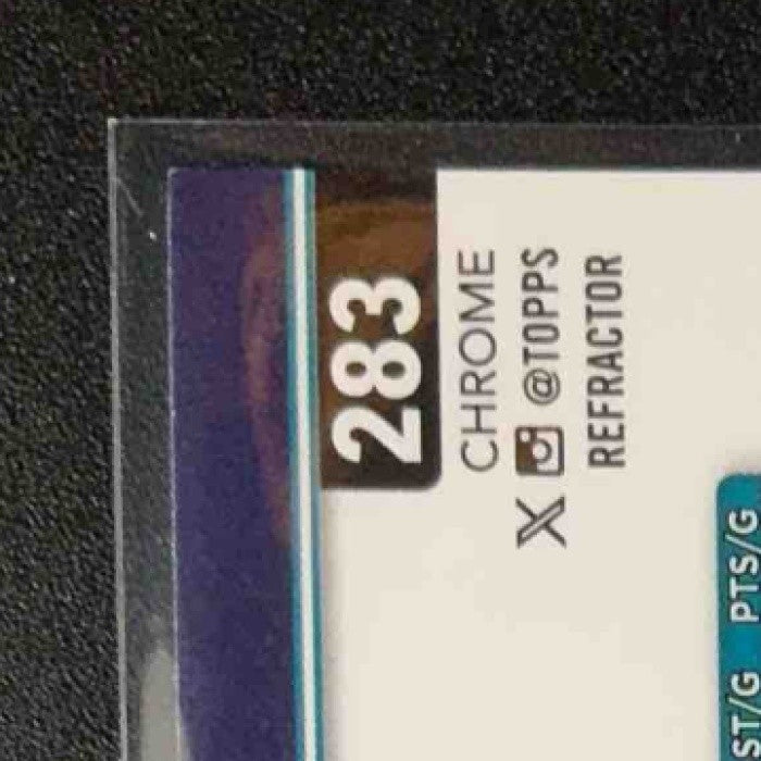 SION JAMES 2025-26 TOPPS CHROME #283 REFRACTOR RC HORNETS
