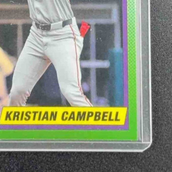 KRISTIAN CAMPBELL 2025 TOPPS CHROME UPDATE #90CU-19 1990 RC RED SOX