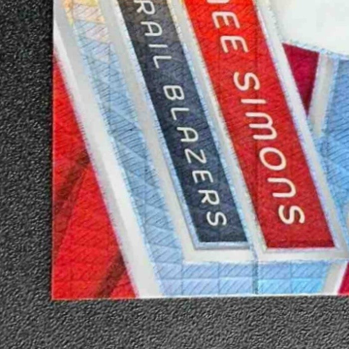 ANFERNEE SIMONS 2023-24 PANINI SPECTRA #19 INTERNATIONAL RED TRAIL BLAZERS