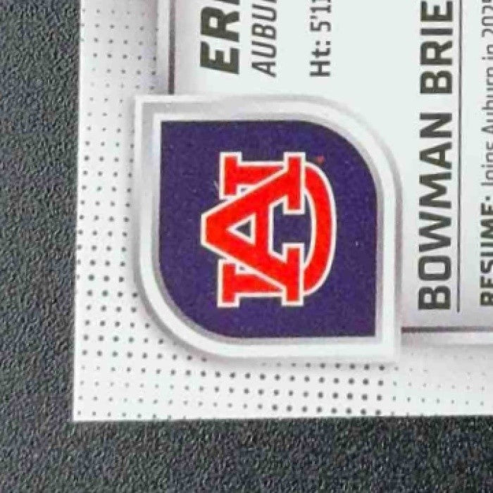 ERIC SINGLETON JR. 2025 BOWMAN CHROME UNIVERSITY SAPPHIRE #186 PROSPECT TIGERS