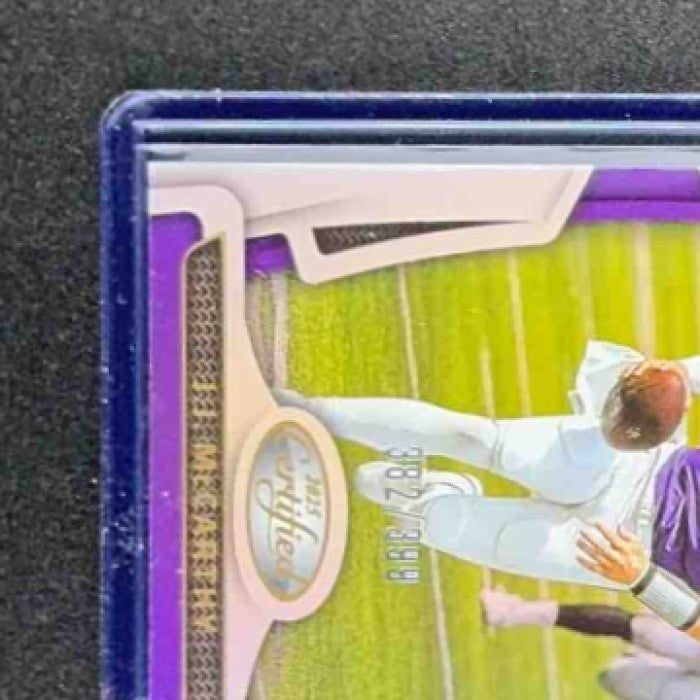 J.J. MCCARTHY 2025 PANINI CERTIFIED #66 MIRROR 382/399 VIKINGS