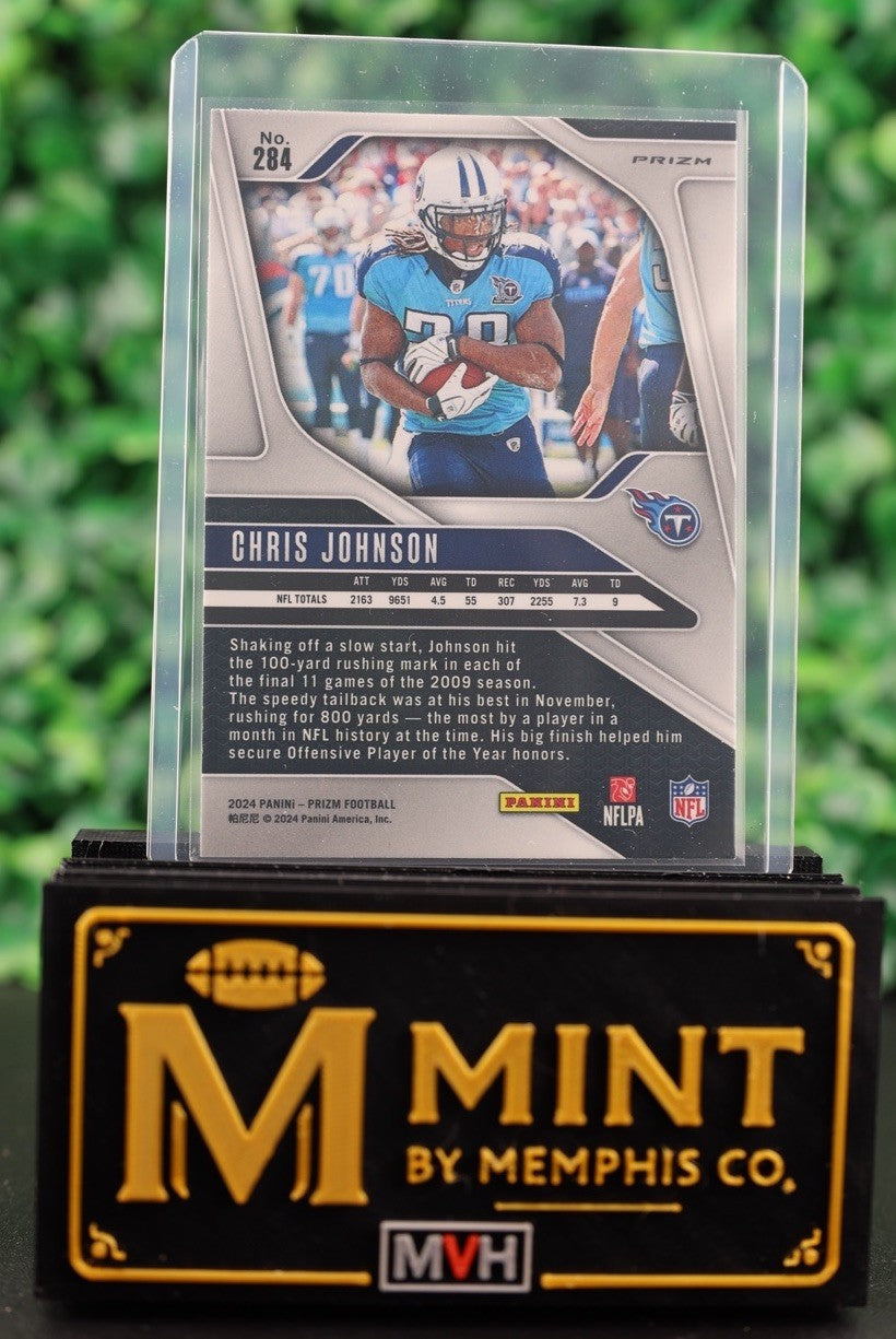 CHRIS JOHNSON 2024 PRIZM SILVER PRIZM #284  TITANS