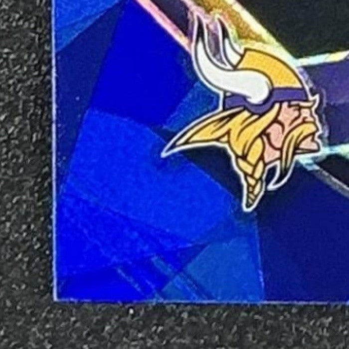 RANDALL MCDANIEL 2025 PANINI PRIZM BLACK #91 BLUE ICE 82/125 VIKINGS