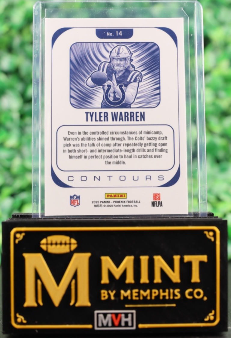 TYLER WARREN 2025 PANINI PHOENIX CONTOURS #14 RC COLTS