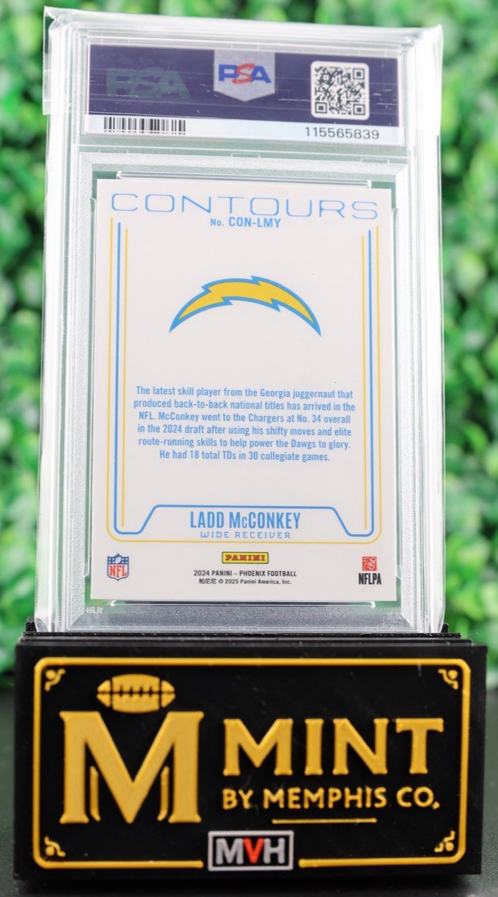 LADD MCCONKEY 2024 PANINI PHOENIX CONTOURS PANDORA SSP RC PSA 10 BRONCOS POP 1 !