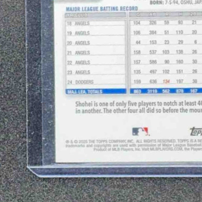 SHOHEI OHTANI 2025 TOPPS #1 DODGERS