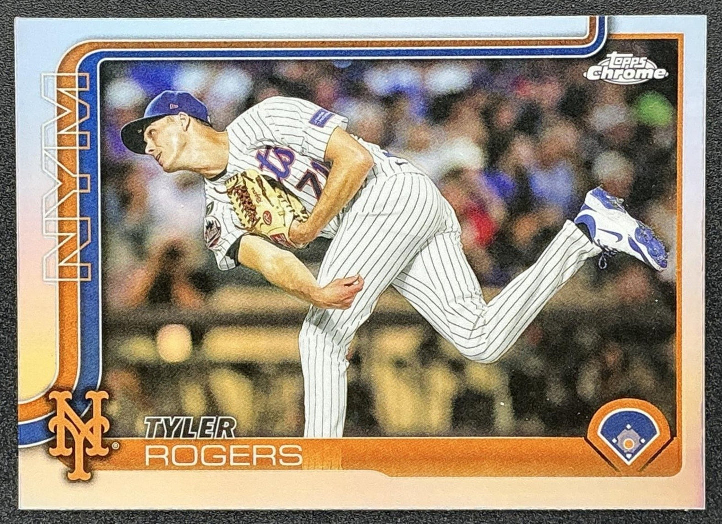 TYLER ROGERS 2025 TOPPS CHROME UPDATE #USC148 REFRACTOR METS