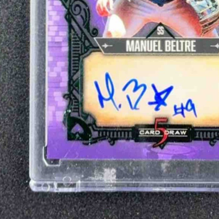 2023 Wild Card 5 Card Draw Auto Manuel Beltre /4