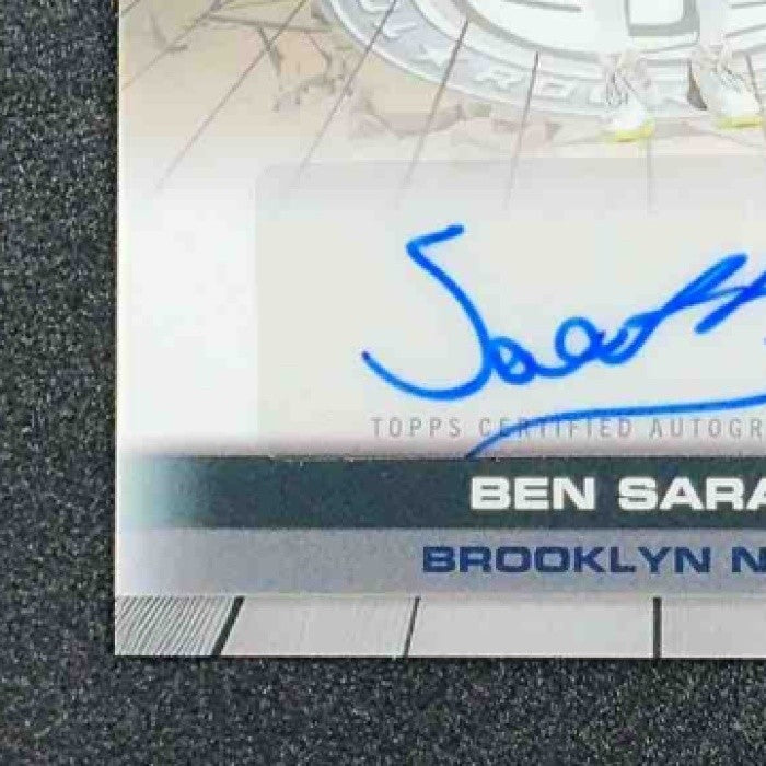 BEN SARAF 2025-26 TOPPS CHROME #TAUR2-BS CERTIFIED AUTO ISSUE ROOKIES RC NETS