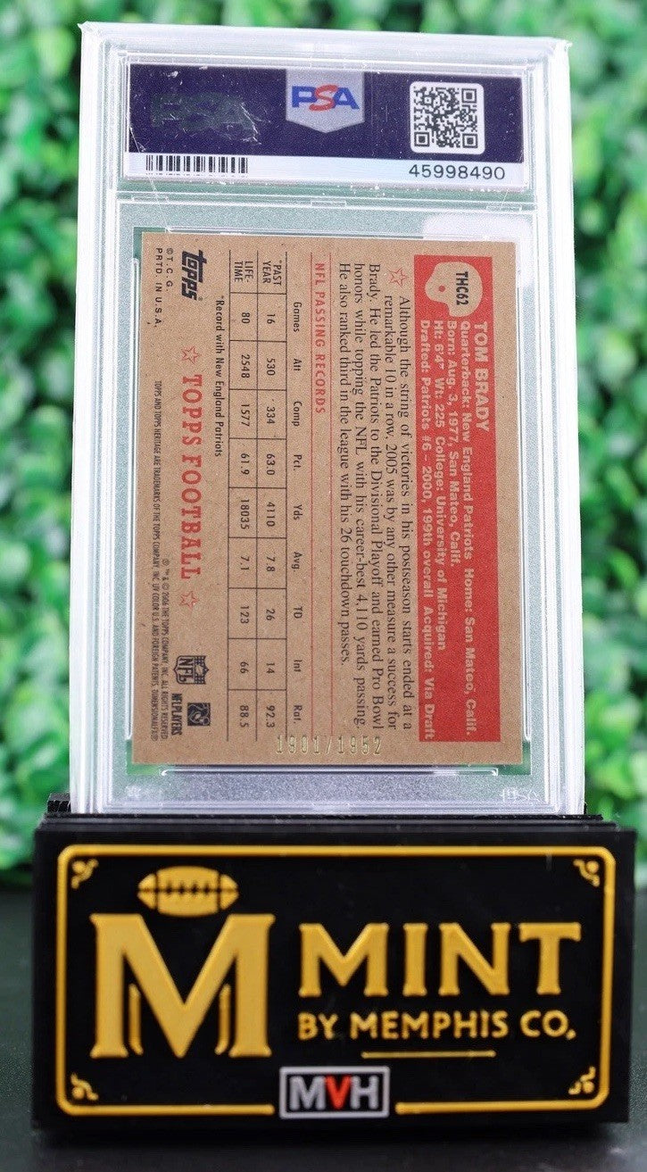 Tom Brady 2006 Topps Heritage - Chrome #THC62 PSA 10 Gem Mint Patriots GOAT HOF