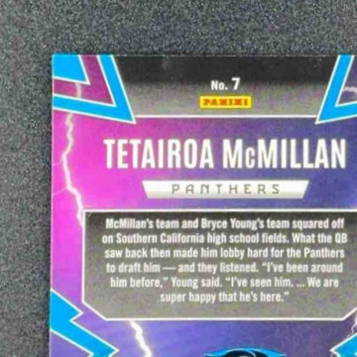 TETAIROA MCMILLAN 2025 PANINI PHOENIX #7 THUNDERBIRDS RC PANTHERS