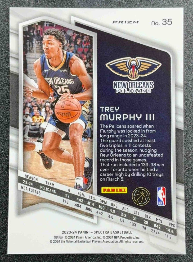TREY MURPHY III 2023-24 PANINI SPECTRA #35 PELICANS