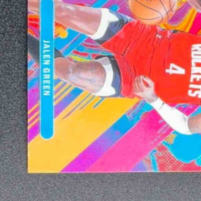 JALEN GREEN 2025-26 TOPPS FINEST #90 COMMON OIL SPILL REFRACTOR ROCKETS