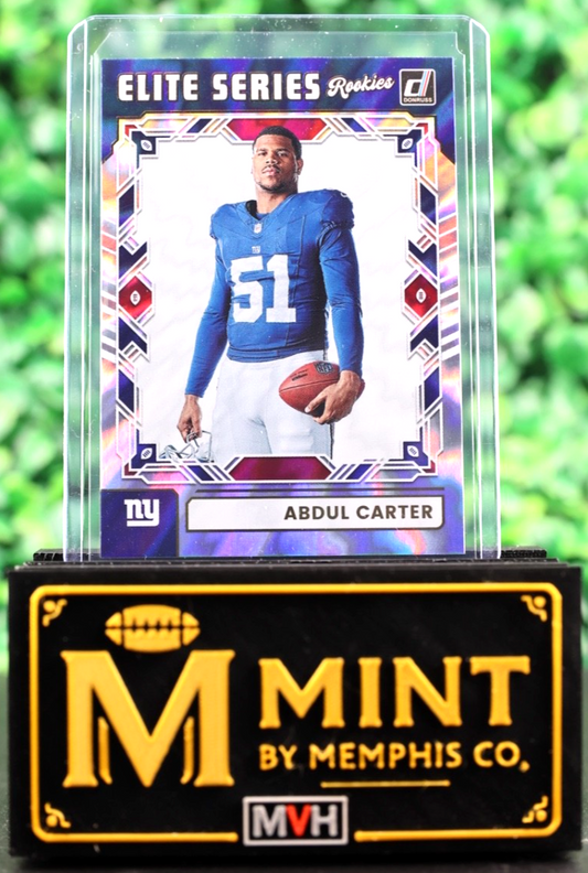 ABDUL CARTER 2025 DONRUSS ELITE SERIES ROOKIE RC #ESR-ACR GIANTS
