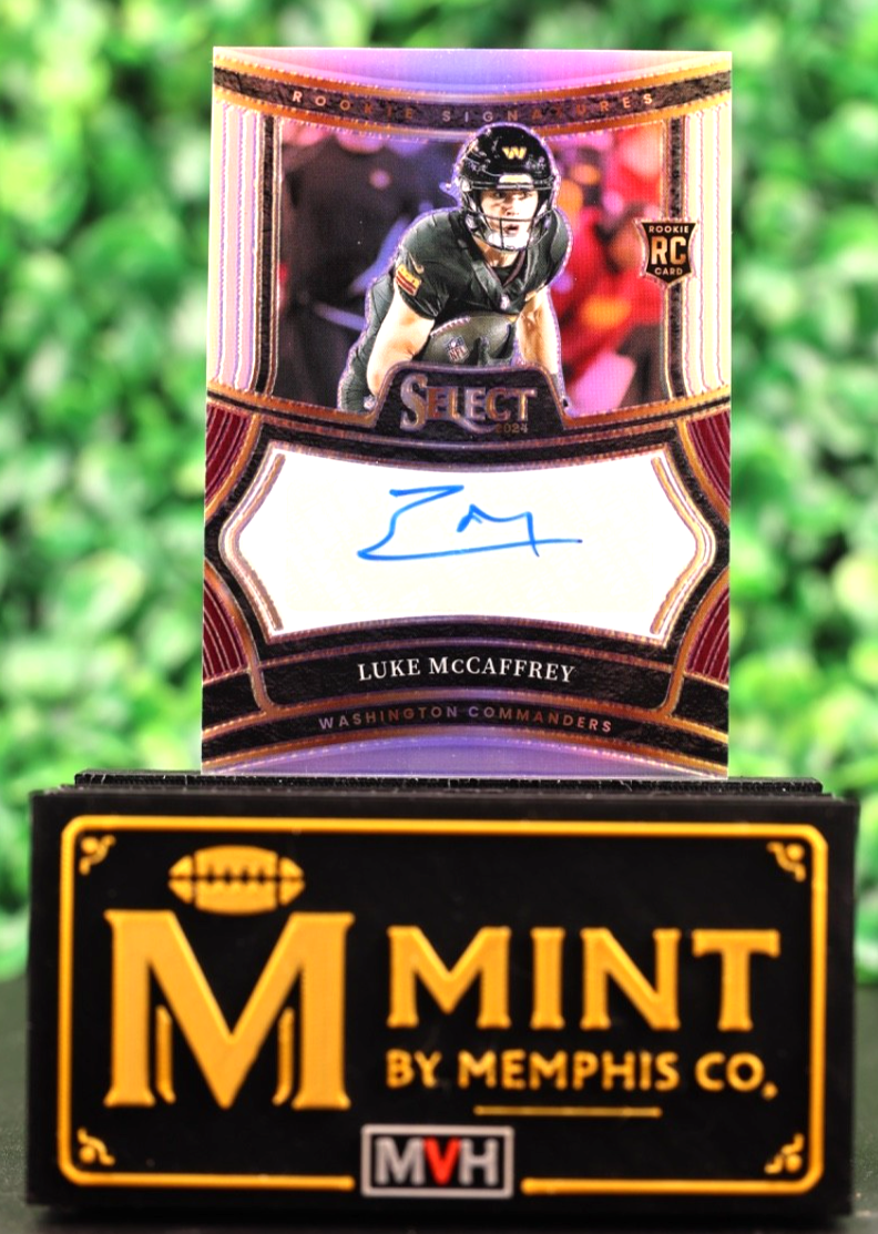 LUKE MCCAFFREY 2024 SELECT ROOKIE SIGNATURES #RSP-LMY SILVER PRIZM /399 RC AUTO