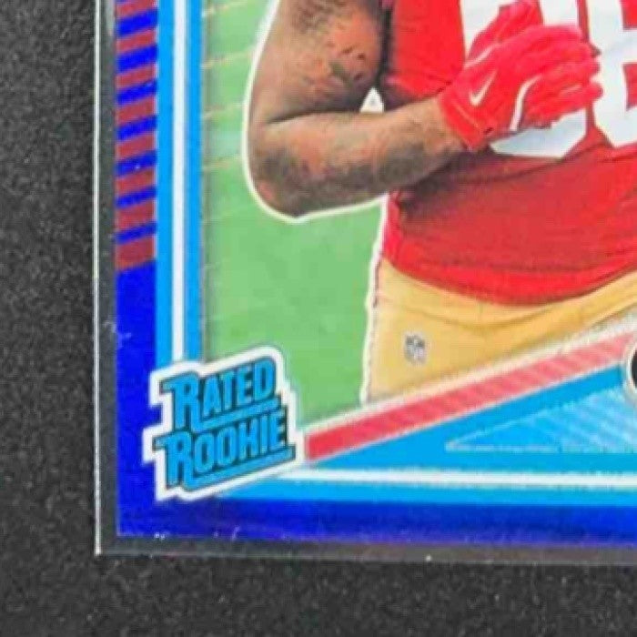 2025 Panini Donruss Optic Mykel Williams #210 Rated Rookie Blue Hyper Prizm