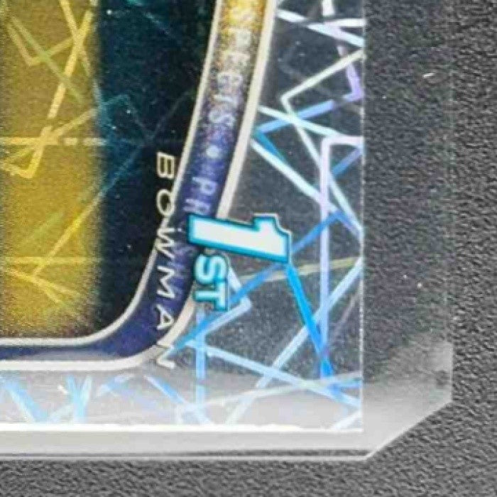 2025 BOWMAN DRAFT JOSHUA FLORES #BDC-82 CHROME LASER REFRACTOR 1ST PROSPECT