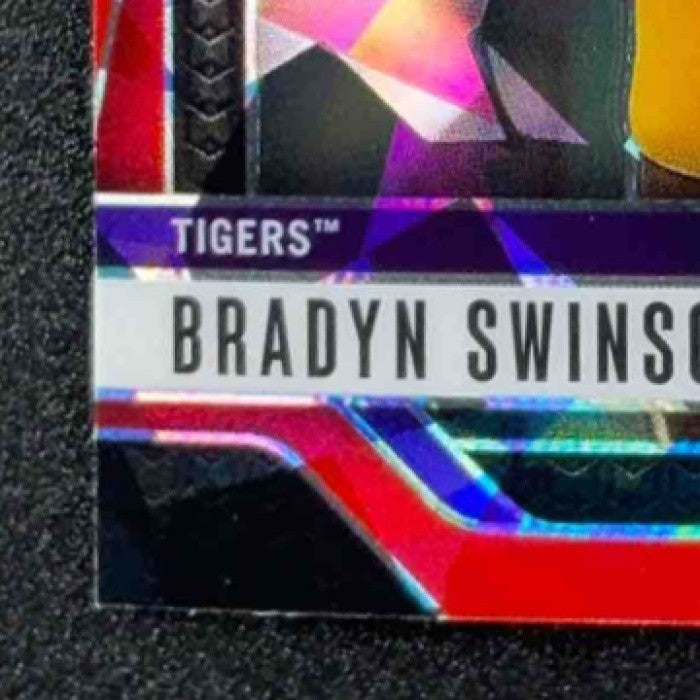 BRADYN SWINSON 2025 PANINI PRIZM DRAFT PICKS #52 RED ICE RC TIGERS
