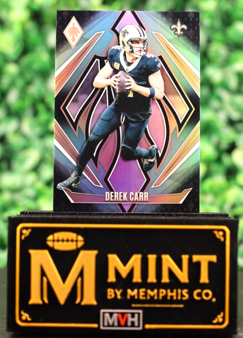 DEREK CARR 2024 PANINI PHOENIX  #43 TEAL FADE /72 SAINTS SP