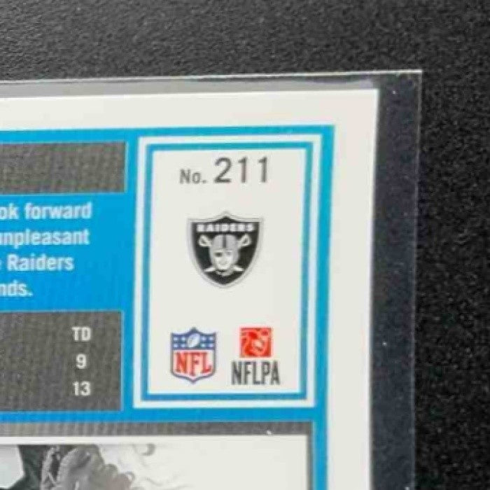 JACK BECH 2025 PANINI DONRUSS OPTIC #211 RATED ROOKIE BLUE HYPER PRIZM RAIDERS
