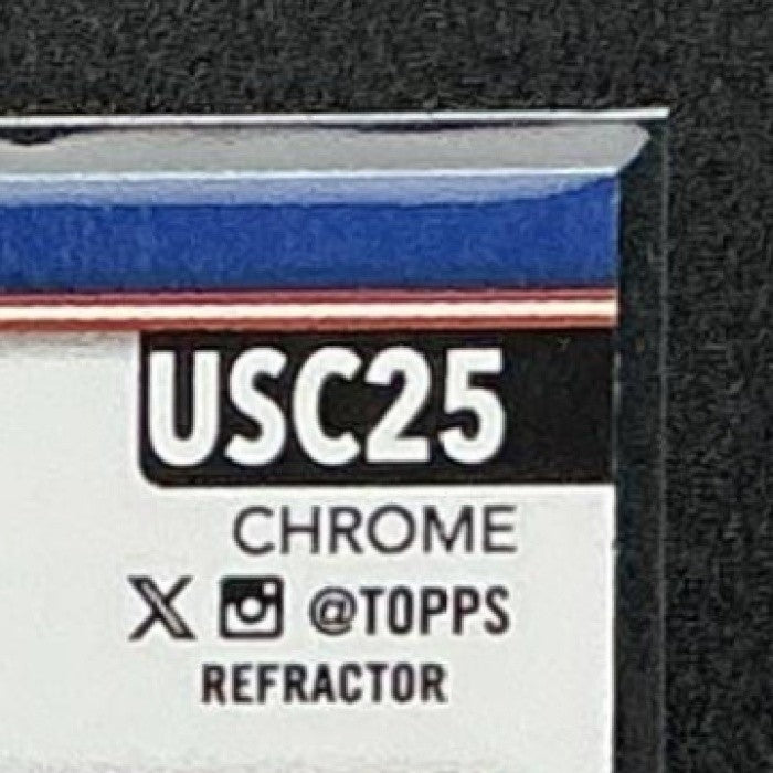 KEVIN ALCANTARA 2025 TOPPS CHROME UPDATE #USC25 REFRACTOR RC CUBS