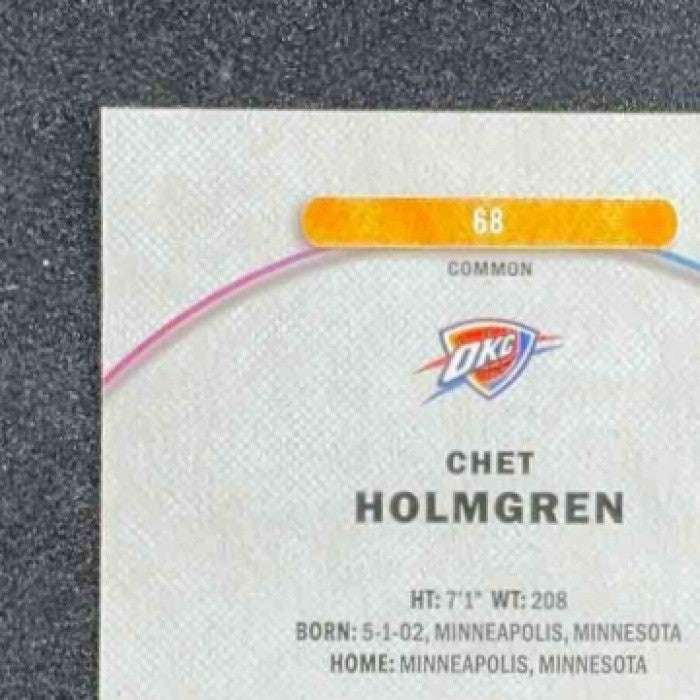 CHET HOLMGREN 2025-26 TOPPS FINEST #68 COMMON THUNDER