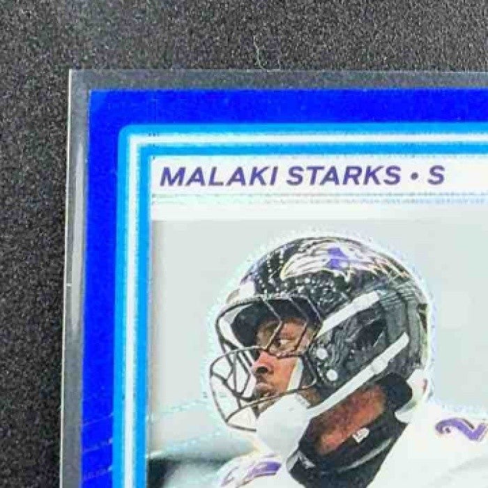 2025 Panini Donruss Optic Malaki Starks #256 Rated Rookie Blue Hyper Prizm