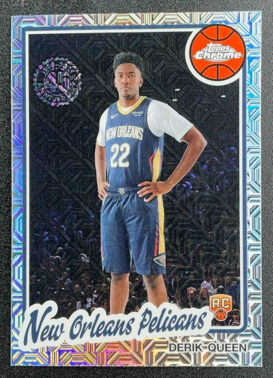 DERIK QUEEN 2025-26 TOPPS #TC-DQ 1980-81 CHROME MOJO REFRACTOR RC PELICANS