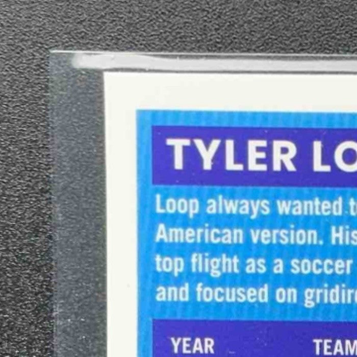 TYLER LOOP 2025 PANINI DONRUSS OPTIC #227 RATED ROOKIE BLUE HYPER PRIZM RAVENS