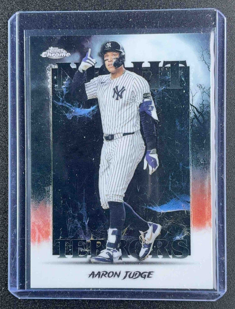 AARON JUDGE 2025 TOPPS CHROME UPDATE #NT-1 NIGHT TERRORS YANKEES
