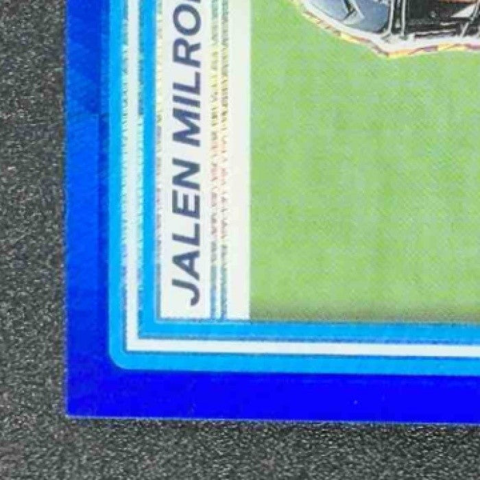 2025 Panini Donruss Optic Jalen Milroe #253 Rated Rookie Blue Hyper Prizm