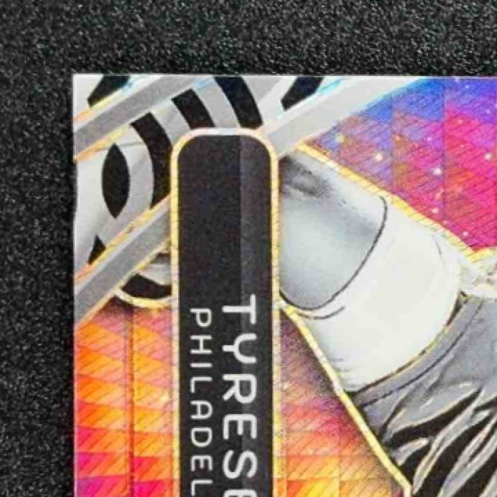 2023 Panini Spectra Tyrese Maxey #19 Titan International Black and White