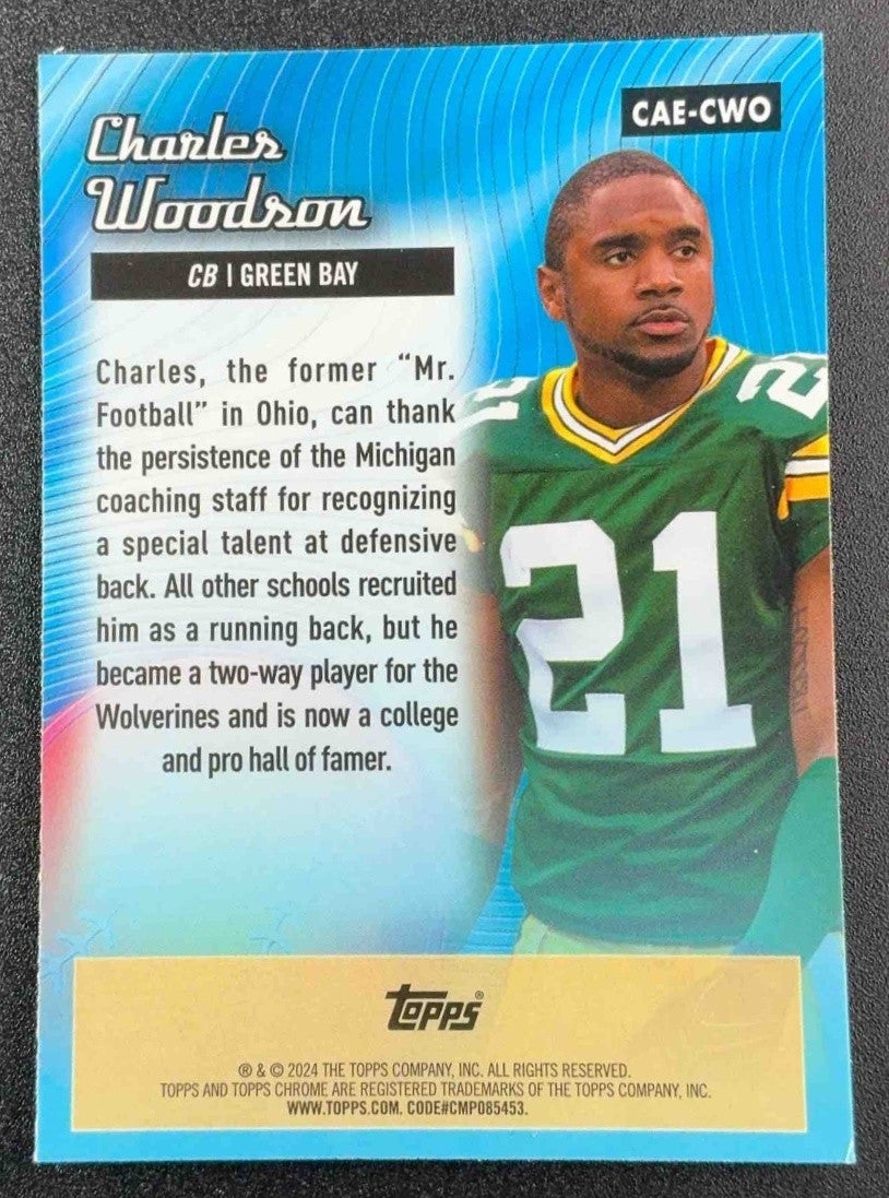 CHARLES WOODSON 2024 TOPPS CHROME #CAE-CWO ALL-ETCH PACKERS