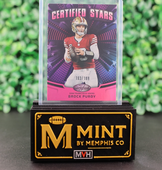 BROCK PURDY 2025 PANINI CERTIFIED - CERTIFIED STARS #CST-BPY MIRROR PINK /199