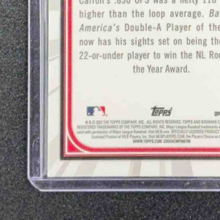 2023 Bowman Corbin Carroll #ROYF-1 Rookie of the Year Favorites Chrome RC