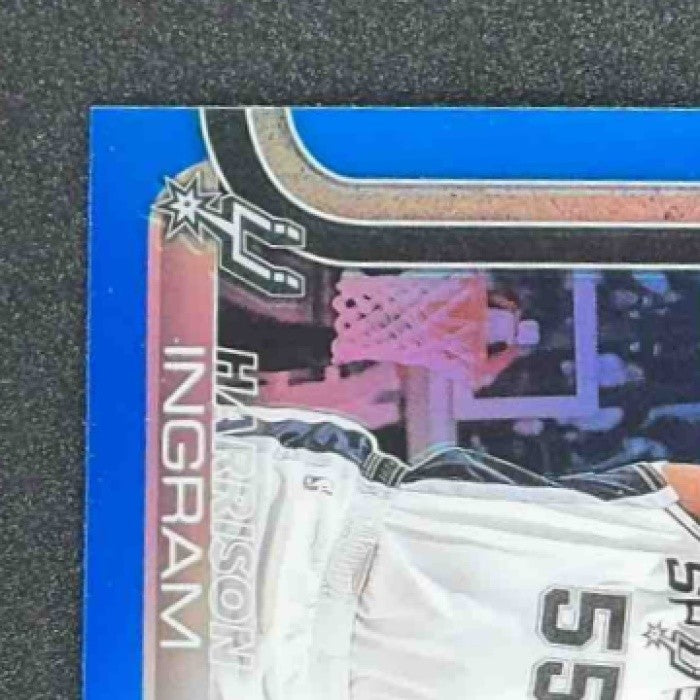 HARRISON INGRAM 2025-26 TOPPS CHROME #222 BLUE REFRACTOR 112/150 SPURS