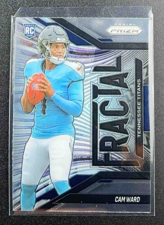CAM WARD 2025 PANINI PRIZM #11 FRACTAL RC TITANS