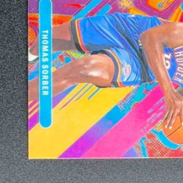 THOMAS SORBER 2025-26 TOPPS FINEST #15 COMMON OIL SPILL REFRACTOR RC THUNDER