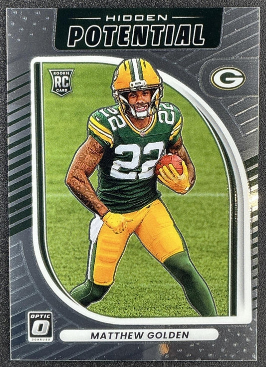 MATTHEW GOLDEN 2025 PANINI DONRUSS OPTIC #6 HIDDEN POTENTIAL RC PACKERS