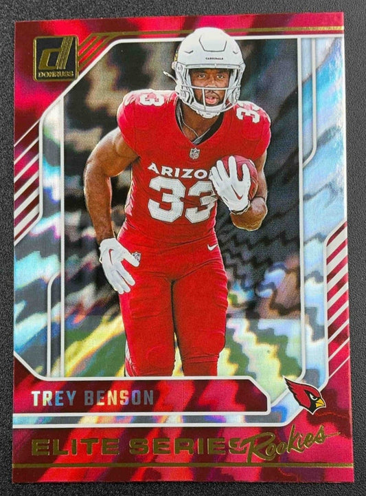 TREY BENSON 2024 PANINI DONRUSS #25 THE ELITE SERIES ROOKIES RC CARDINALS