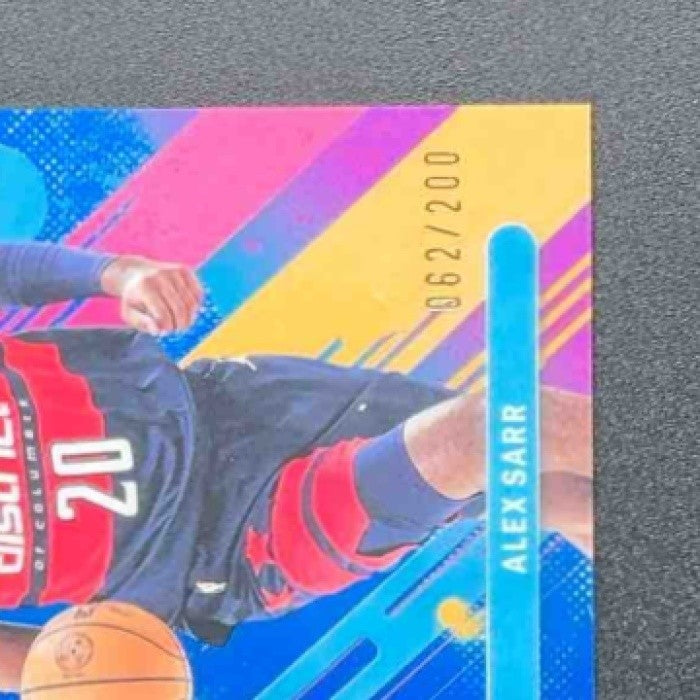 ALEX SARR 2025-26 TOPPS FINEST #59 COMMON BLUE REFRACTOR 62/200 WIZARDS
