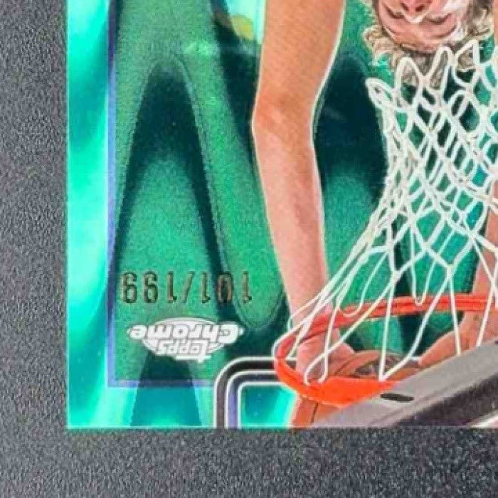 2025 Topps Chrome Rocco Zikarsky #296 RayWave Aqua Refractor /199 RC