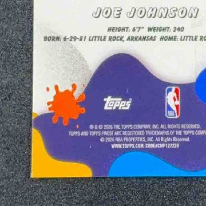 JOE JOHNSON 2025-26 TOPPS FINEST #M-28 MUSE X-FRACTOR HAWKS